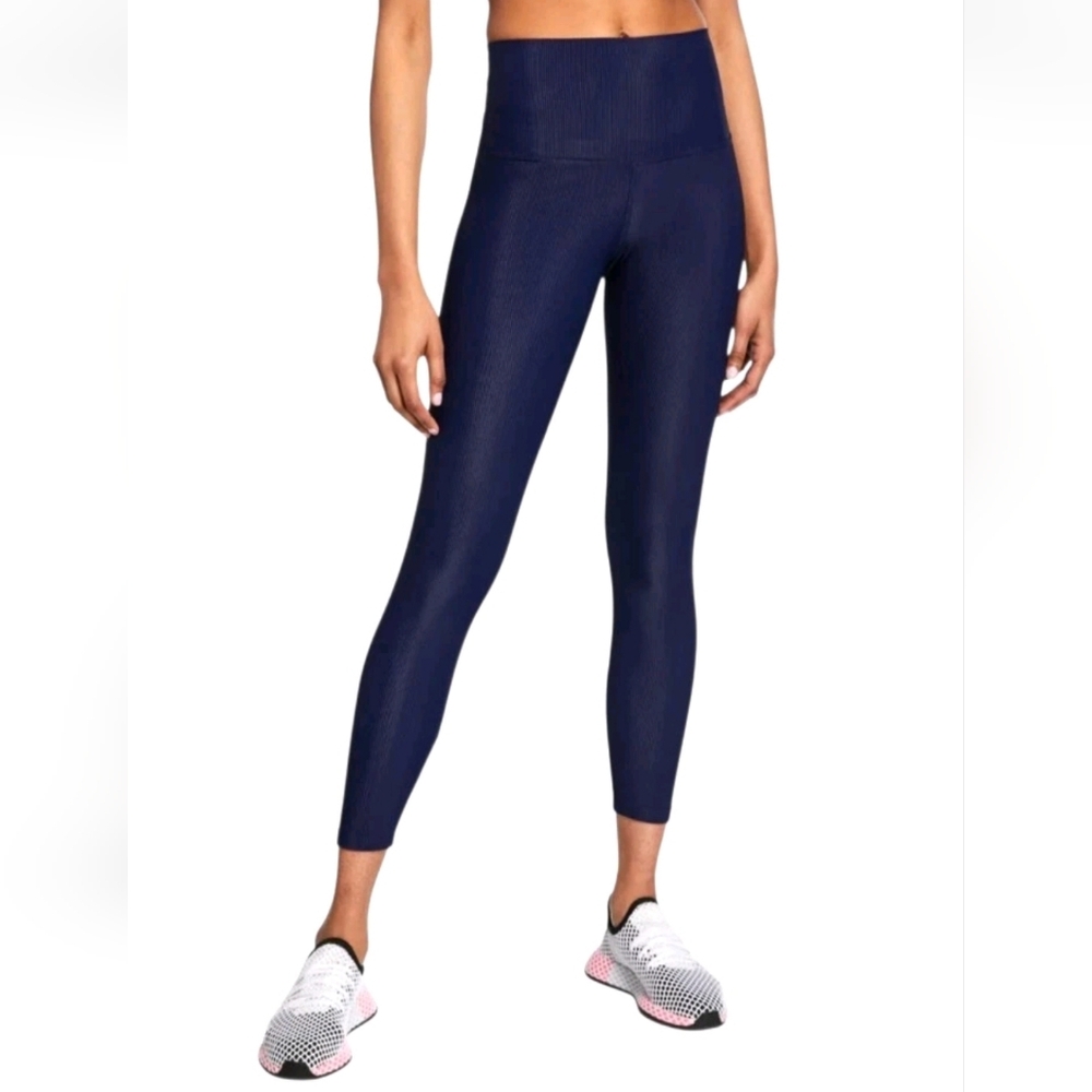 Beach Riot Womens Leggings Size XS Blue Ribbed High Waist Pocket New